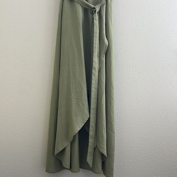 New Andie Swim The Armona Wrap Dress in Ivy Size M - Picture 5 of 9